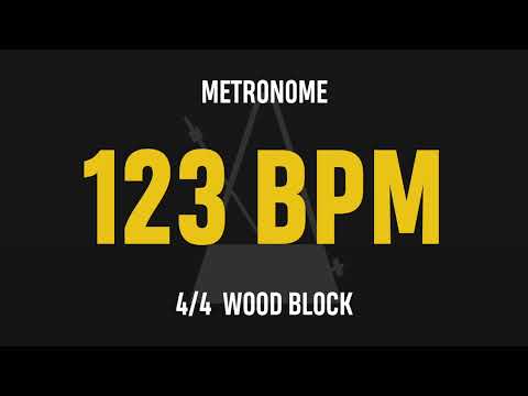 123 BPM 4/4 - Best Metronome (Sound : Wood block)
