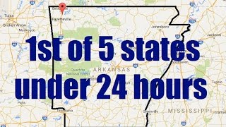 Metal Detecting 5 states in less than 24 hours-Part 1 "Arkansas"