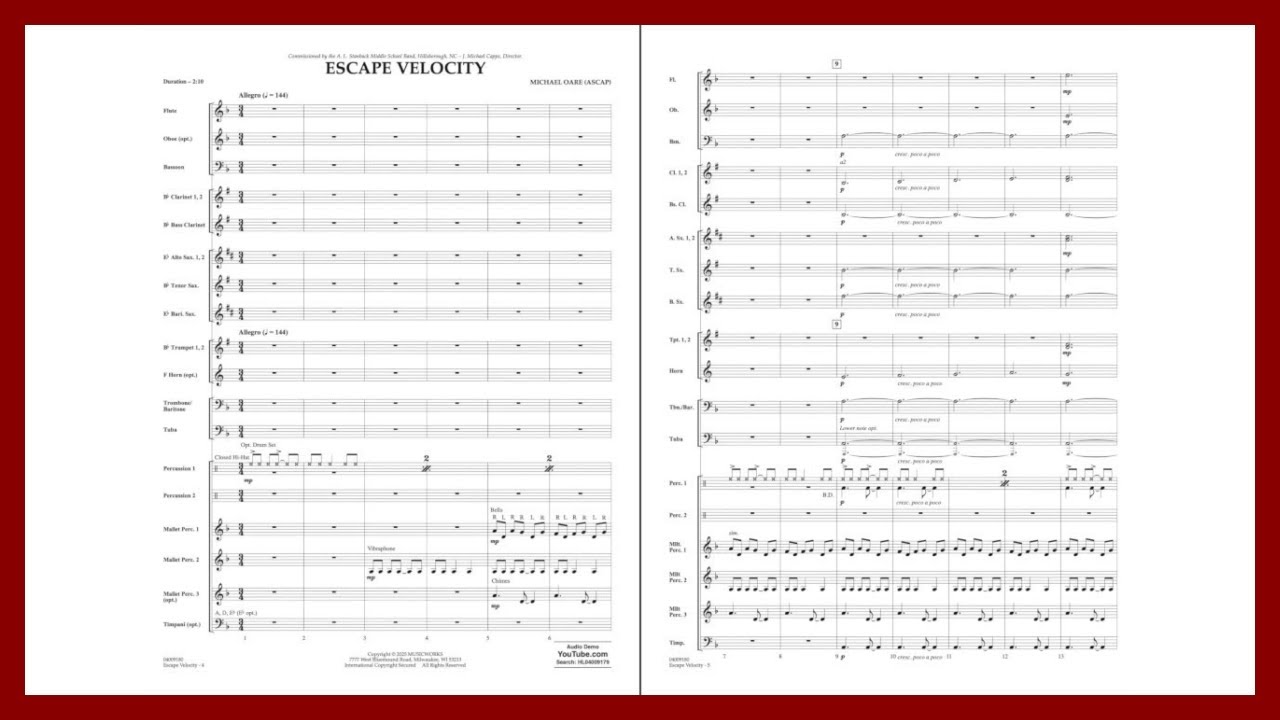 Escape Velocity by Michael Oare | Majestic Band Original