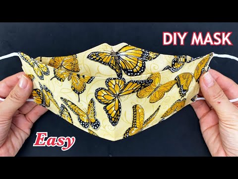 Very Easy New Style 3D Cute Mask Making Ideas! Diy Breathable Face Mask Easy Pattern Sewing Tutorial