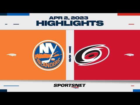NHL Highlights | Islanders vs. Hurricanes - April 2, 2023