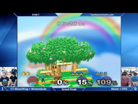 KTAR 7 - CT Mew2King + Nintendude vs OTG + Abate - Grand Finals - SSBM