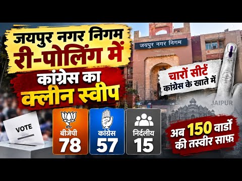 राजस्थान में कांग्रेस की बड़ी जीत: जयपुर नगर निगम चुनाव परिणाम