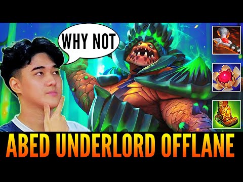 ABED Trying Something New - Leave Mid For The TOP 1 MMR And Going Offlane Underlord - Dota 2