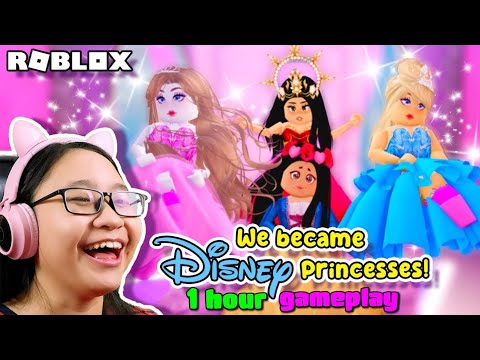 We Became DISNEY PRINCESSES!!! - Let's Play ROBLOX with Cousins |  Princess Obby Dress Up