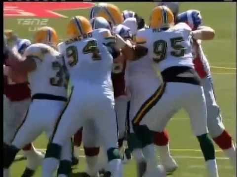 2008-09-21  Edmonton Eskimos vs Montreal Alouettes action