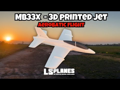 Aerobatic Sport Jet Flight - 3D printed RC MB-33X