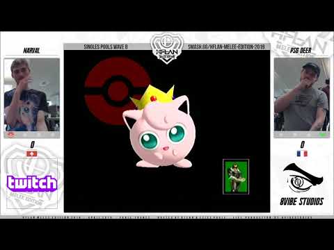 HFLAN 2019 - Narval (Jigglypuff) VS PSG | Deer (Cpt.Falcon) SSBM POOLS - Smash Melee