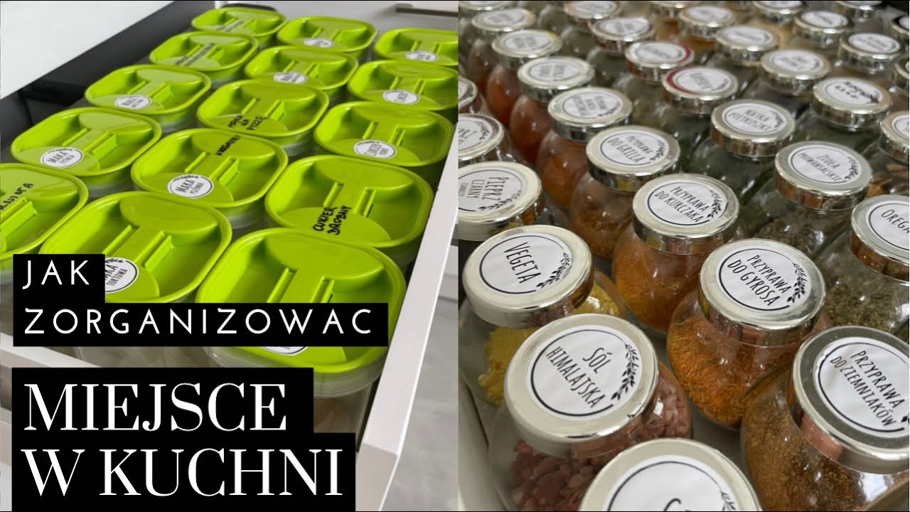 Jak zorganizować miejsce w kuchni. Moje pojemniki na przyprawy i produkty suche i sypkie.