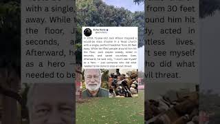 In 2019, 71-year-old Jack Wilson stopped a would-be mass shooter in a Texas church with a single