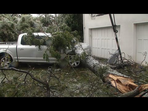 Ice Storm Damage in Oklahoma City