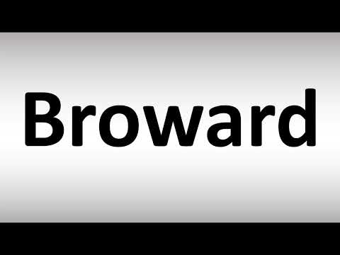 How to Pronounce Broward