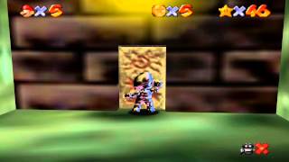 Super Mario 64 Walkthrough - Course 6 - Hazy Maze Cave