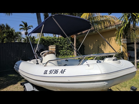 Bimini Top on Inflatable Boat