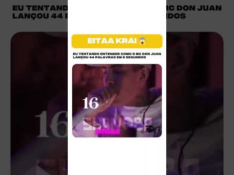 O CARA LANÇOU 44 PALAVRAS EM 8 SEGUNDOS 😱 #mcdonjuan #funk #shorts