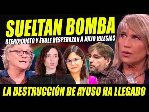 BOMBA DESTROZA A AYUSO:JULIA OTERO NO SE MUERDE LENGUA CONTRA JULIO IGLESIAS Y NACHO DUATO ESTALLA
