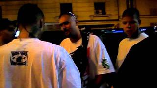 Cartel de santa en madrid