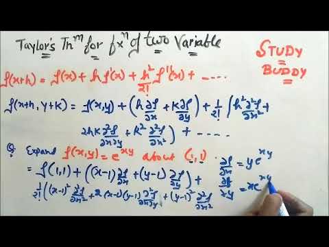 Taylor's Theorem for function of two Variables
