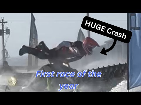 First Snocross Race of the Season! (Gnarly crash!!!)