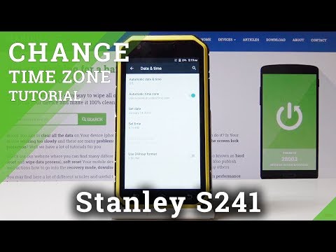 How to Manage Date & Time Settings on Stanley S241 - Set Date & Time Zone