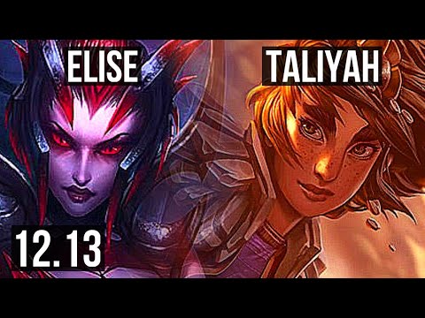 ELISE vs TALIYAH (JNG) | 76% winrate, 11/1/8, Dominating | KR Master | 12.13