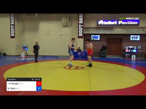 2018 Marine Corps US Open/UWW Junior Greco Roman 130 Quarters - Arath Rangel (Team) Vs. Brandon Me