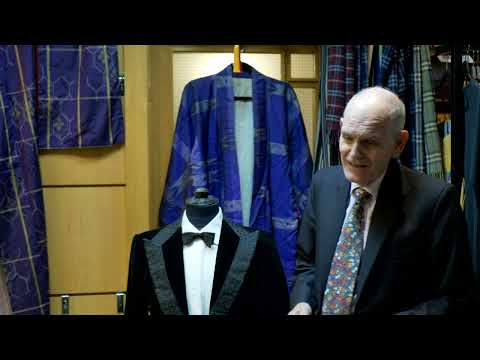 David Saxby Talking about Savile Row Bespoke Tailor Tommy Nutter (Smoking Jackets ) Part 1