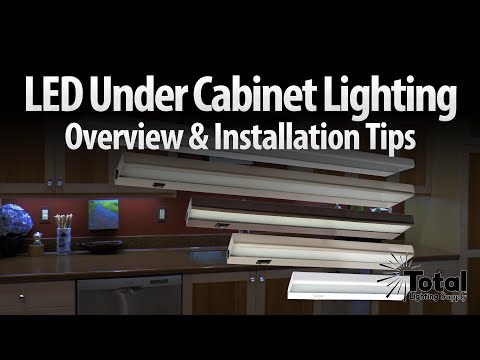 LED under cabinet lighting overview & installation tips