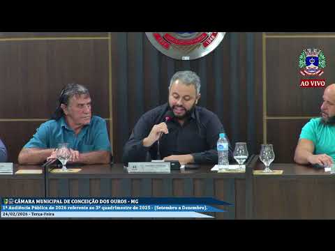 1ª Audiência Pública de 2026 referente ao 2º quadrimestre de 2025 (Setembro a Dezembro).