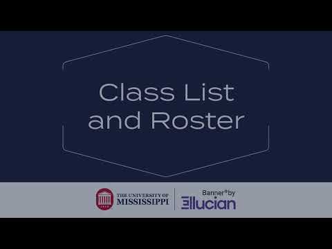 Class List And Roster View