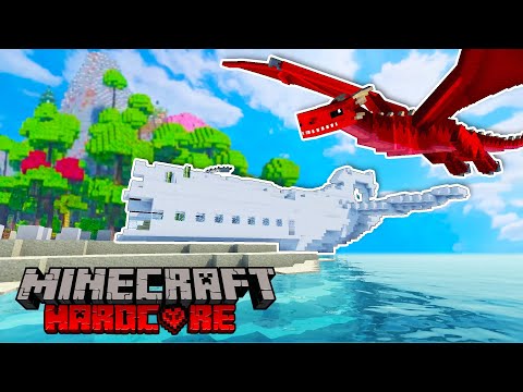 Blitz - WE CRASHED on a HARDCORE SURVIVAL Minecraft Island...