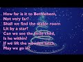 How Far is it to Bethlehem (Tune: Stowey - 4vv) [with lyrcis for congregations]