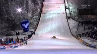 preview picture of video 'Andreas Wellinger - Kuusamo 2014 - terrible fall (very bad looking accident)!'
