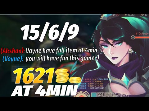 This is what happens when you let Vayne start with 1600gold at lvl 1