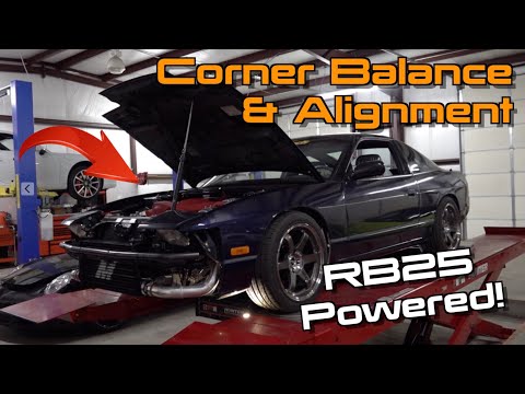 The 240SX Gets Corner Balanced & A Much Needed Alignment!