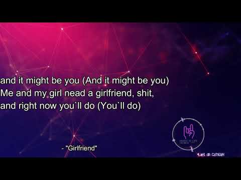 T- pain ft.  G - Eazy - Girlfriend (Lyric Video)