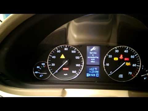 07 Mercedes Benz c280 service reset