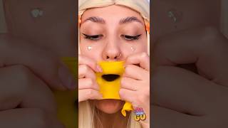 WOW!!! So Satisfying!🎈🥰😲😱 Ice Ball with Doll!#shorts 