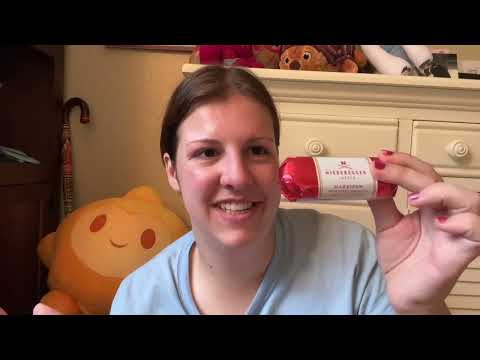 Trying Dark Chocolate Marzipan from Epcot’s Germany Pavilion