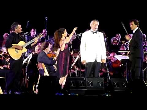 Life is beautiful Duet Andrea Bocelli and Noa (Israeli singer Achinoam Nini)