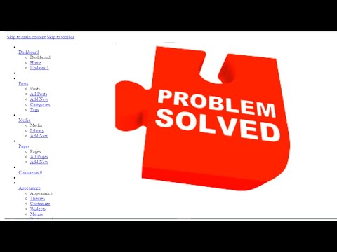 Wordpress admin not loading properly what to do Solved Another process