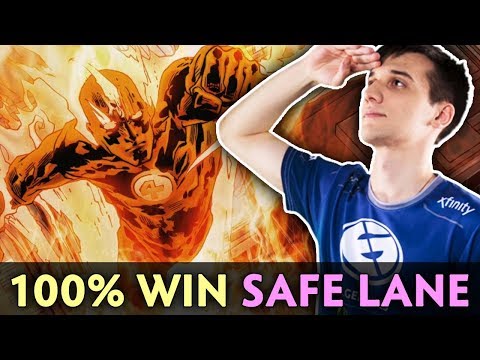 Arteezy picks THIS HERO safe lane — 100% WINRATE
