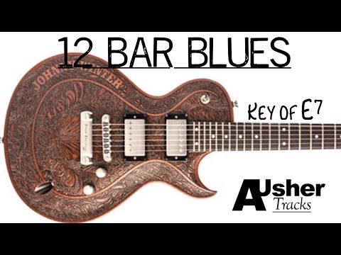 12 Bar Blues Shuffle | Guitar Jam Track in E