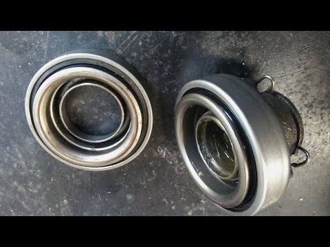 Changing clutch release bearing /  throw-out bearing without a press