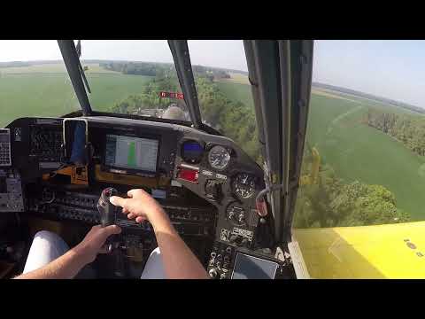 Air Tractor 802 Spraying Beans - With Commentary
