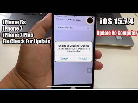New. Features Fix Update iOS 15.7.4 On iPhone 6s/7/7Plus/ No PC