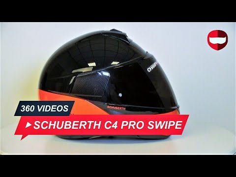 Schuberth C4 Pro Swipe Glossy Black Orange - ChampionHelmets.com