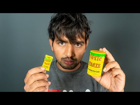 Eating Worlds sourest candy - Toxic Waste इससे खट्टा कुछ नहीं | Challenge