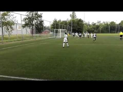 Tweede doelpunt Jannick voor vv Spijkenisse