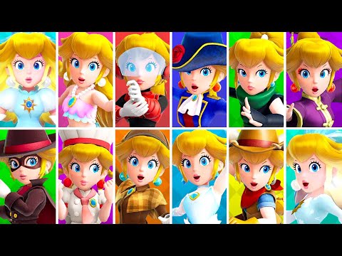 Princess Peach Showtime - All Transformations Cutscenes